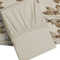 Jogo De Cama Tecebem Queen Malha 100% Algodão Tais 3 Peças Premium Baunilha - 3