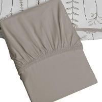 Jogo De Cama Tecebem Solteiro King Malha 100% Algodão Dora 2 Peças Premium Castanho - 3