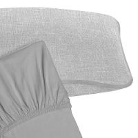 Jogo De Cama Tecebem Solteiro Malha 100% Algodão Brian 2 Peças Premium Cinza - 2