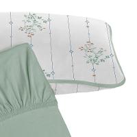 Jogo De Cama Tecebem Solteiro King Malha 100% Algodão Fran 2 Peças Premium Verde - 2