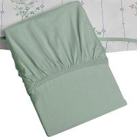 Jogo De Cama Tecebem Solteiro King Malha 100% Algodão Fran 2 Peças Premium Verde - 3