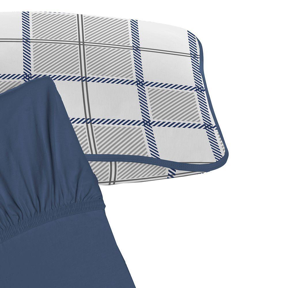 Jogo De Cama Tecebem Solteiro King Malha 100% Algodão Adam 2 Peças Premium Mediterrâneo - 2