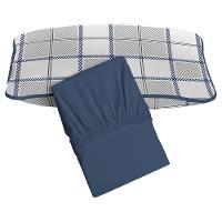 Jogo De Cama Tecebem Solteiro King Malha 100% Algodão Adam 2 Peças Premium Mediterrâneo - 1