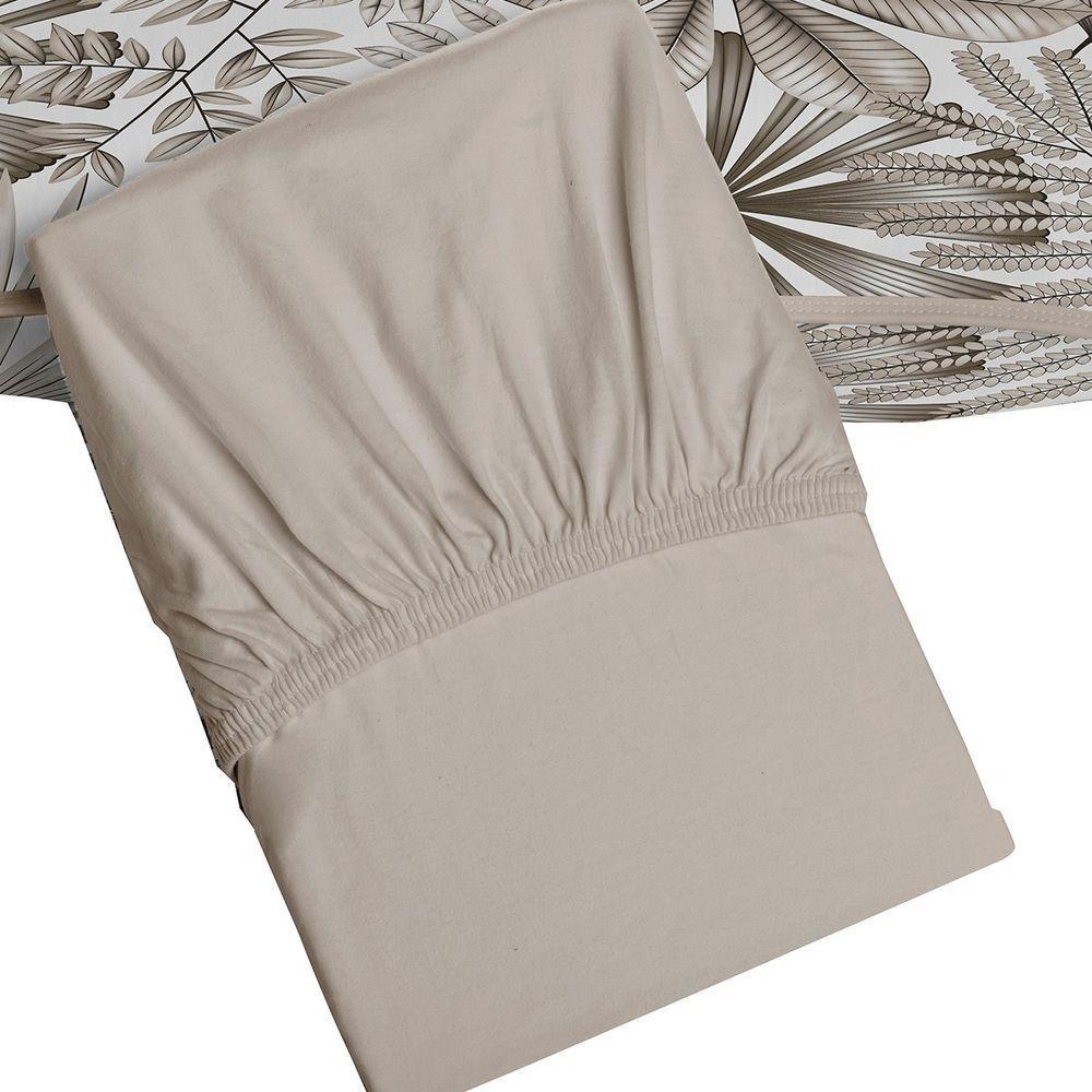 Jogo De Cama Tecebem Solteiro Malha 100% Algodão Cloe 2 Peças Premium Trigo - 3