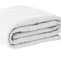 Cobre Leito Tecebem King Malha 100% Algodão Lisa Em Matelasse 240m X 280m Branco - 2