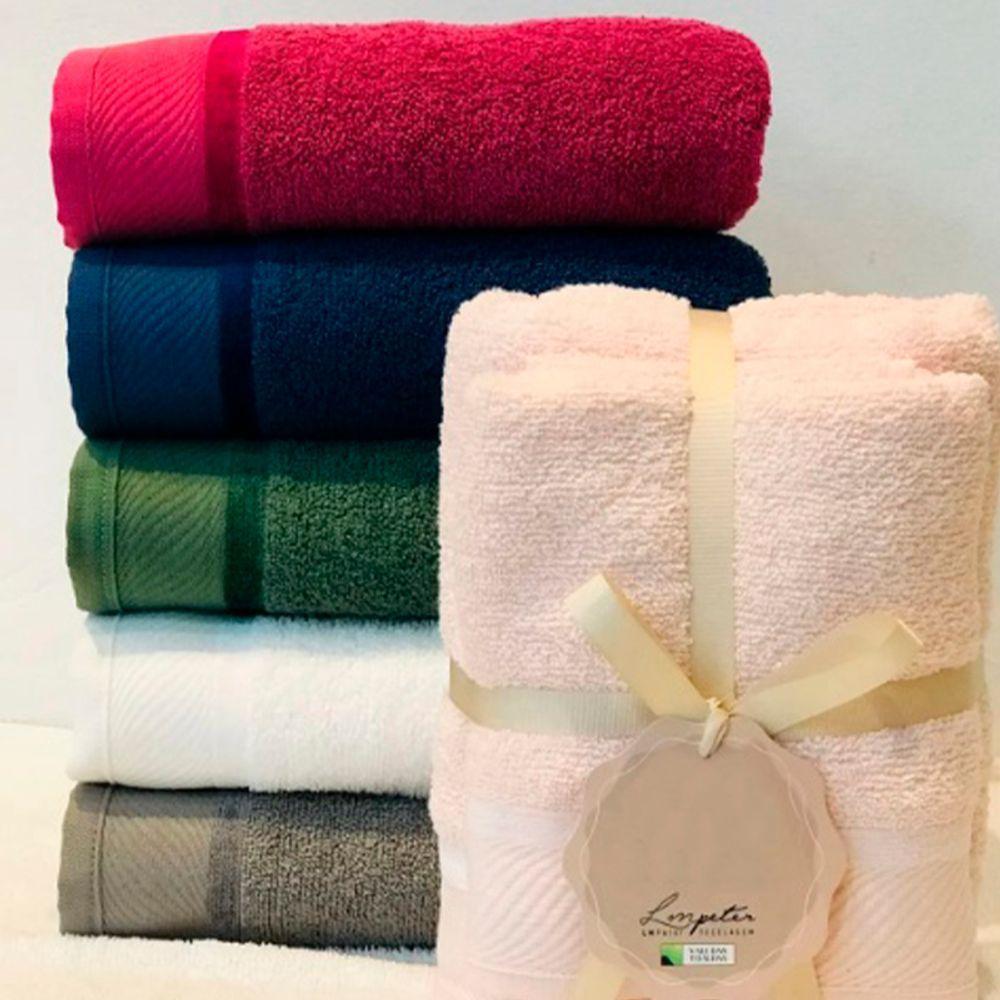 Jogo De Toalhas Lm Peter 03 Banho+03 Rosto Eleganzs - 1