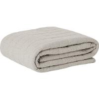 Cobre Leito Tecebem Casal Malha 100% Algodão Lisa 210 X 240cm Trigo - 1