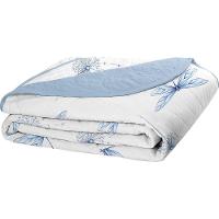 Cobre Leito Tecebem Solteiro Malha 100% Algodão Estampado Em Matelasse Karen 170 X 240cm Azul - 1