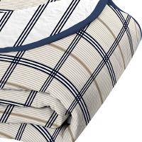 Cobre Leito Tecebem Solteiro Malha 100% Algodão Estampado Em Matelasse Otto 170 X 240cm Marinho - 2