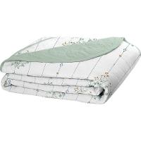 Cobre Leito Tecebem Solteiro Malha 100% Algodão Estampado Em Matelasse Fran 170 X 240cm Verde - 1