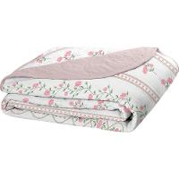 Cobre Leito Tecebem Casal Malha 100% Algodão Estampado Em Matelassê Grazi 210x240m Rosinha - 1