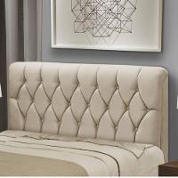 Cabeceira King 195cm Capitone Istambul Dobuê Bege - 1