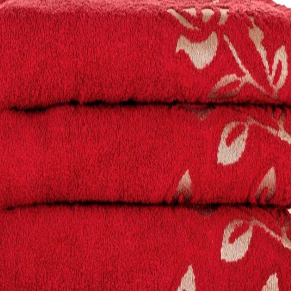 Toalha De Rosto Lmpeter Guadalupe 48cm X 80cm Sangria - 03 Unidades - 2
