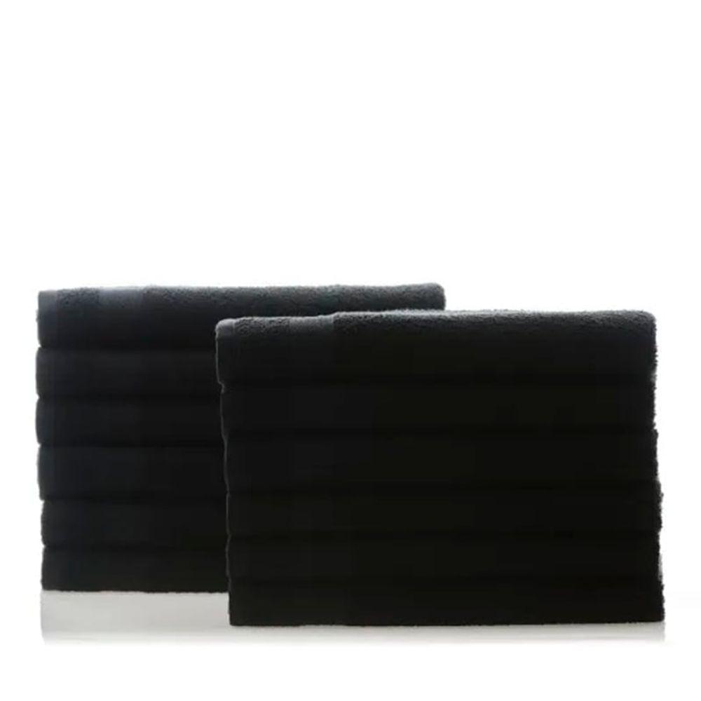 Kit Toalha De Rosto Lm Peter 48cm X 75cm Profissional- 06 Unidades Preto - 2