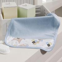 Kit Toalhinha De Boca Com 03 Peças Tecebem Baby Malha 100% Algodão Lipe Azul - 1