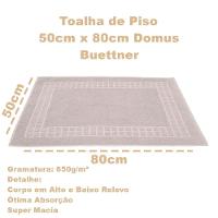 Toalha Piso Buettner Felpudo 100% Algodão Domus 50cmx80cm Bege - 4