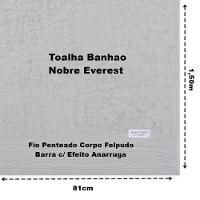 Toalha Banhão Buettner Nobre 100% Algodão Fio Penteado Everest 81cm X 150m Prata - 3