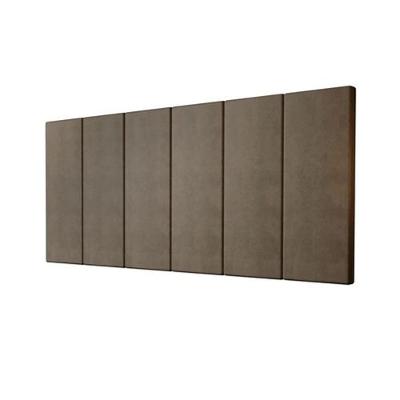 Cabeceira Casal Carla 160x60 Suede Marrom - M&f Decor