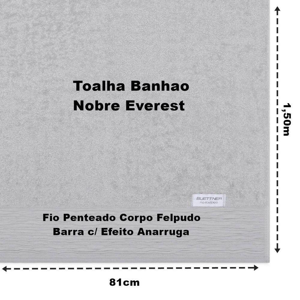 Jogo De Toalha Buettner Everest Nobre 100% Algodão Fio Penteado 5 Peças Azul E Bege - 5
