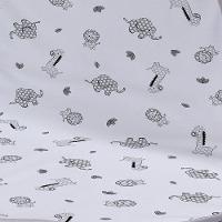 Cueiro Duplo Tecebem Baby Malha 100% Algodão Estampado Leon 80cm X 90cm Cinza - 3