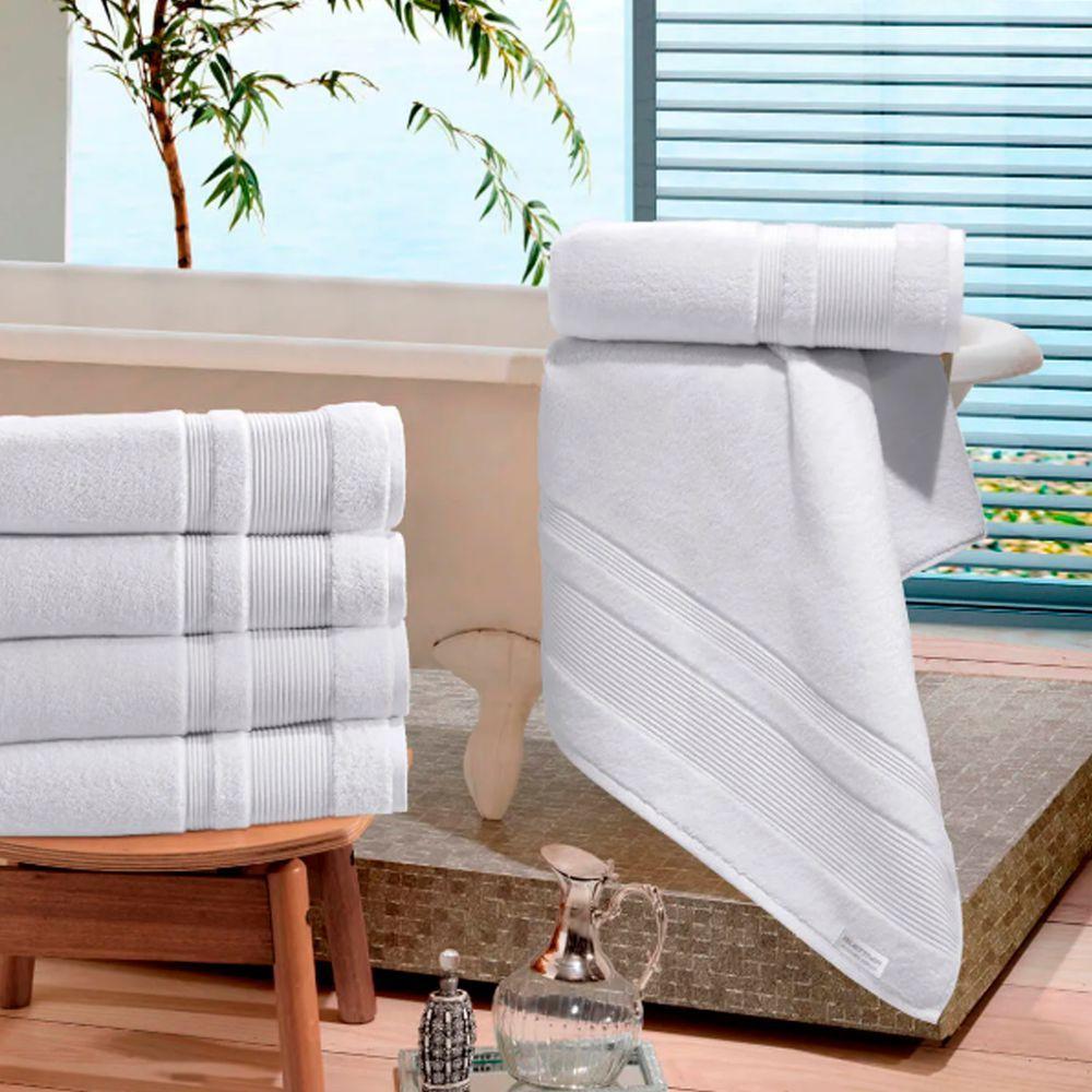 Jogo De Toalha Buettner Algodão Egípcio Nobre 5 Peças Aliance Branco - 2