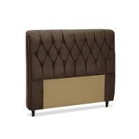 Cabeceira Casal 140cm Capitone Istambul Dobuê Marrom - 2