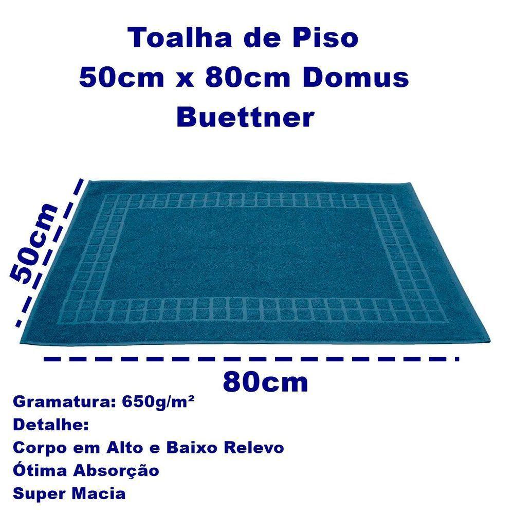 Toalha Piso Buettner Felpudo 100% Algodão Domus 50cmx80cm Marinho - 4