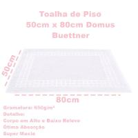 Toalha Piso Buettner Felpudo 100% Algodão Domus 50cmx80cm Branco - 4
