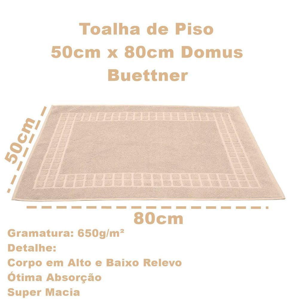 Toalha Piso Buettner Felpudo 100% Algodão Domus 50cmx80cm Palha - 4