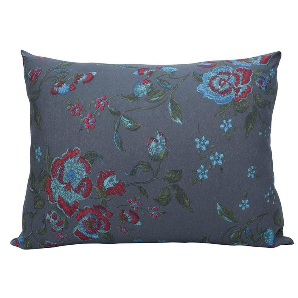 Fronha Doce Vida Malha Mista Buenos Aires 48cm68cm Cinza - 1