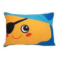 Kit Fronha Portallar Malha 100% Algodão Estampa Localizada Pirata E Jurasic (02 Unidades) Branco - 4