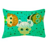 Kit Fronha Portallar Malha 100% Algodão Estampa Localizada Girl E Juju (02 Unidades) Branco - 4