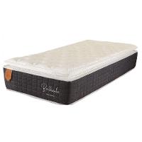 Colchão Solteirão 96x203x30cm Brilhante Molas Ensacadas Grafite Com Branco - 1