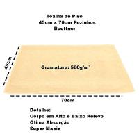 Toalha Piso Buettner Felpudo 100% Algodão Pezinhos 45cmx70cm Baunilha - 3