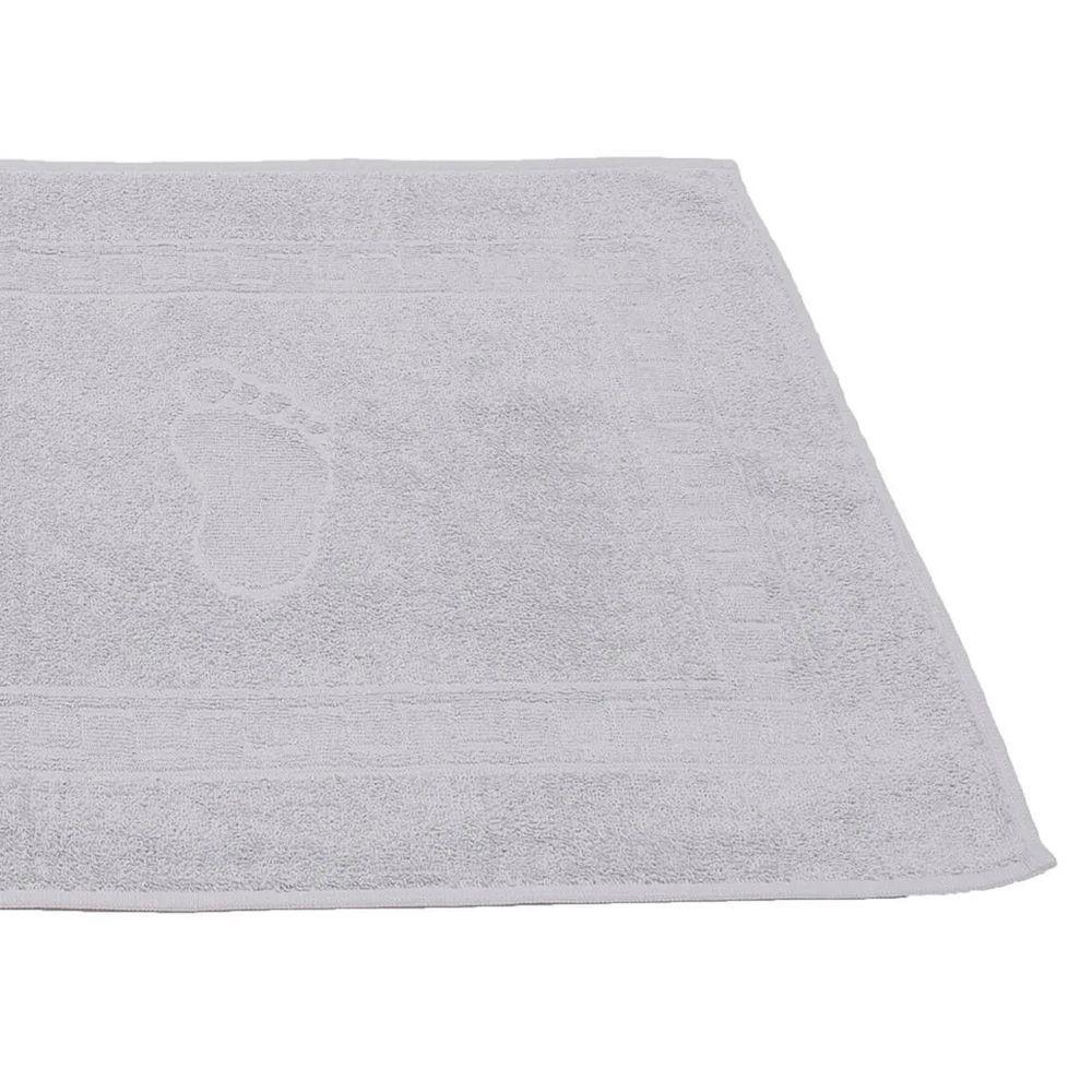 Toalha Piso Buettner Felpudo 100% Algodão Pezinhos 45cmx70cm Prata - 2