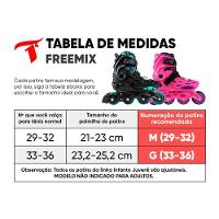 Patins Infantil Freemix Rosa - 68/70mm Ou 70/72mm Abec-9 Tamanho:g - 6