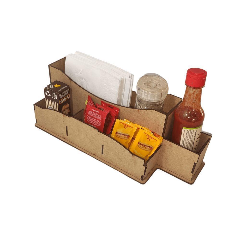 Porta Guardanapo E Sachê Em Mdf - Kit 5 Unidades - 1