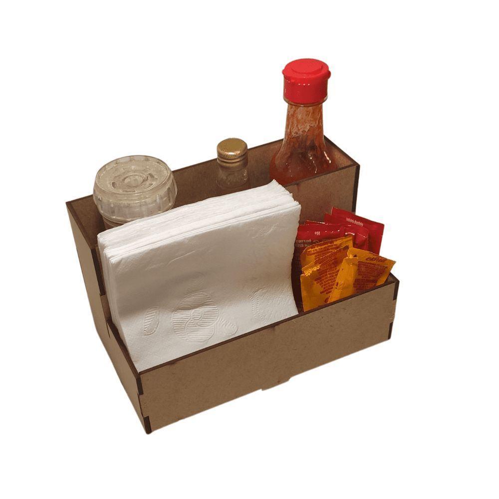 Porta Guardanapo E Sachê Em Mdf - Kit 5 Unidades - 1