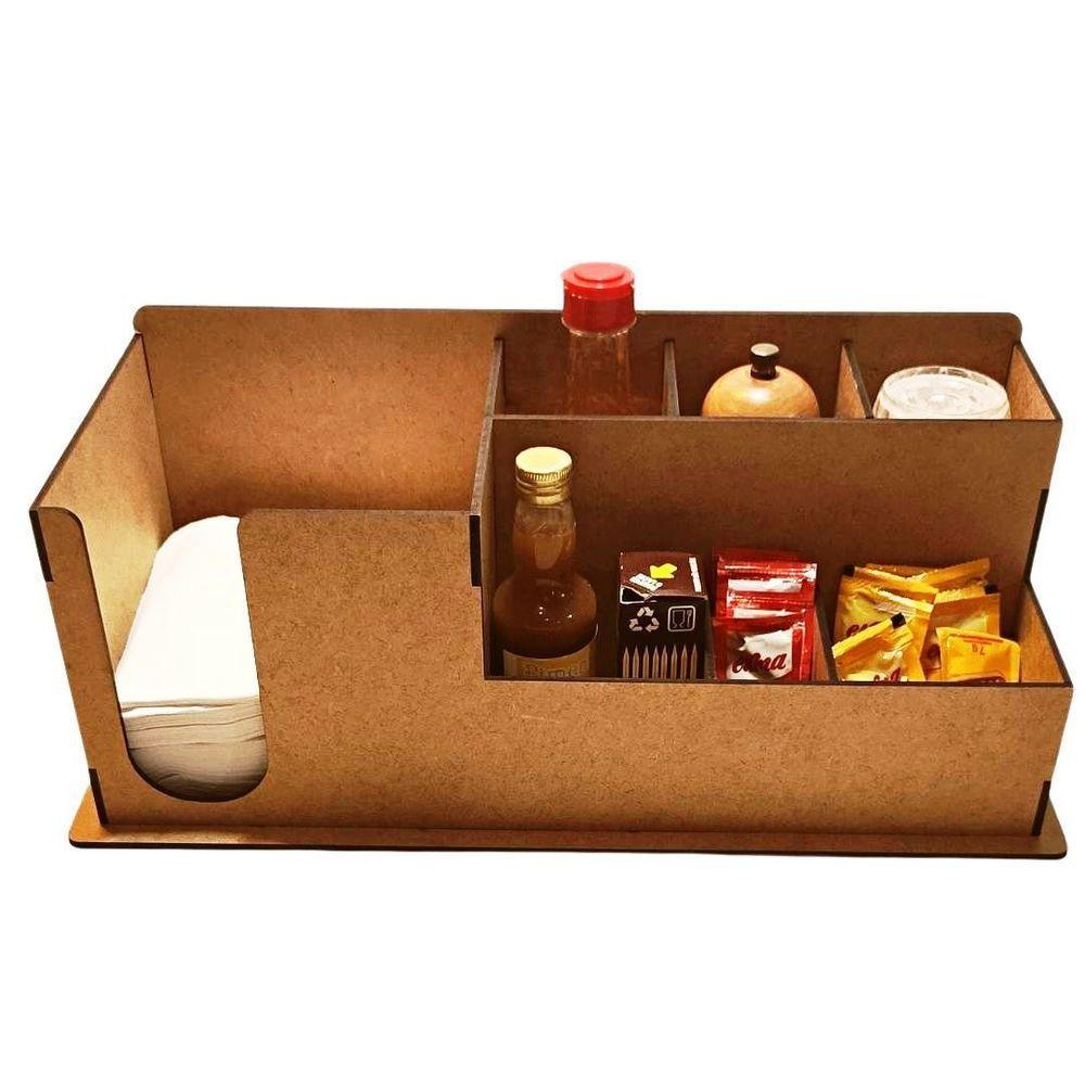 Porta Guardanapo E Sachê Em Mdf - Kit 5 Unidades - 1