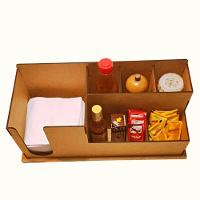 Porta Guardanapo E Sachê Em Mdf - Kit 5 Unidades - 3