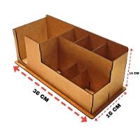 Porta Guardanapo E Sachê Em Mdf - Kit 5 Unidades - 5