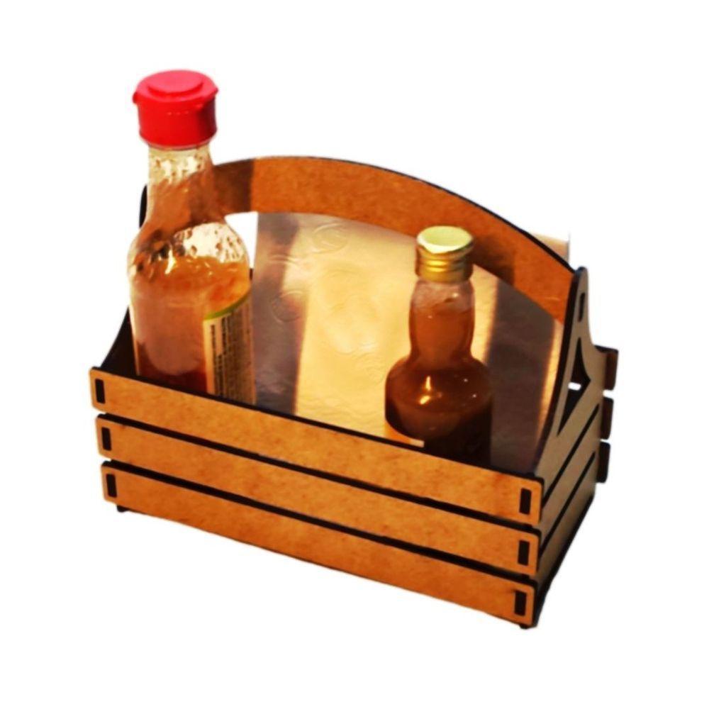 Porta Guardanapo E Sachê Em Mdf - Kit 5 Unidades - 1