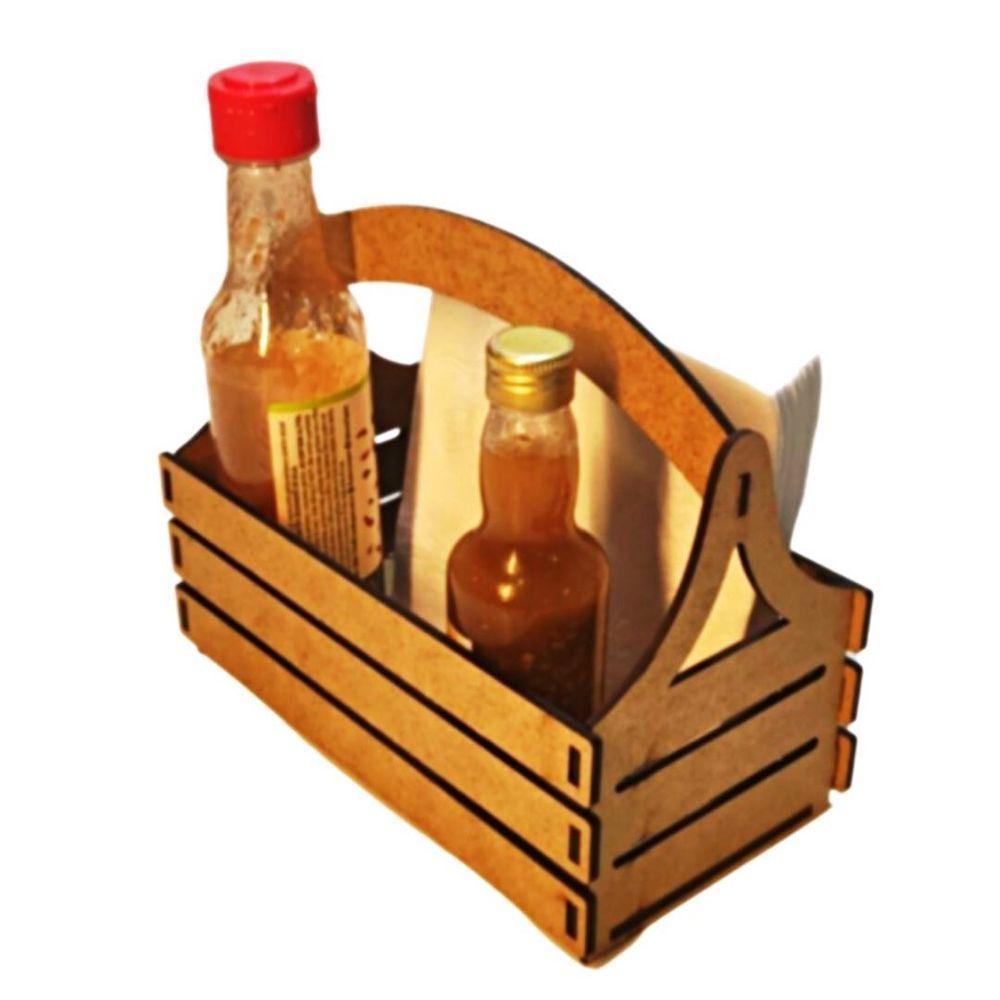 Porta Guardanapo E Sachê Em Mdf - Kit 5 Unidades - 3