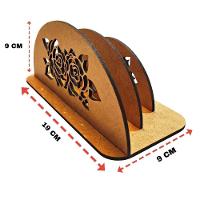 Porta Guardanapo E Sachê Em Mdf - Kit 5 Unidades - 4