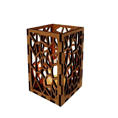 Castiçal São Thomé Com Vela Eletrônica - Marrom