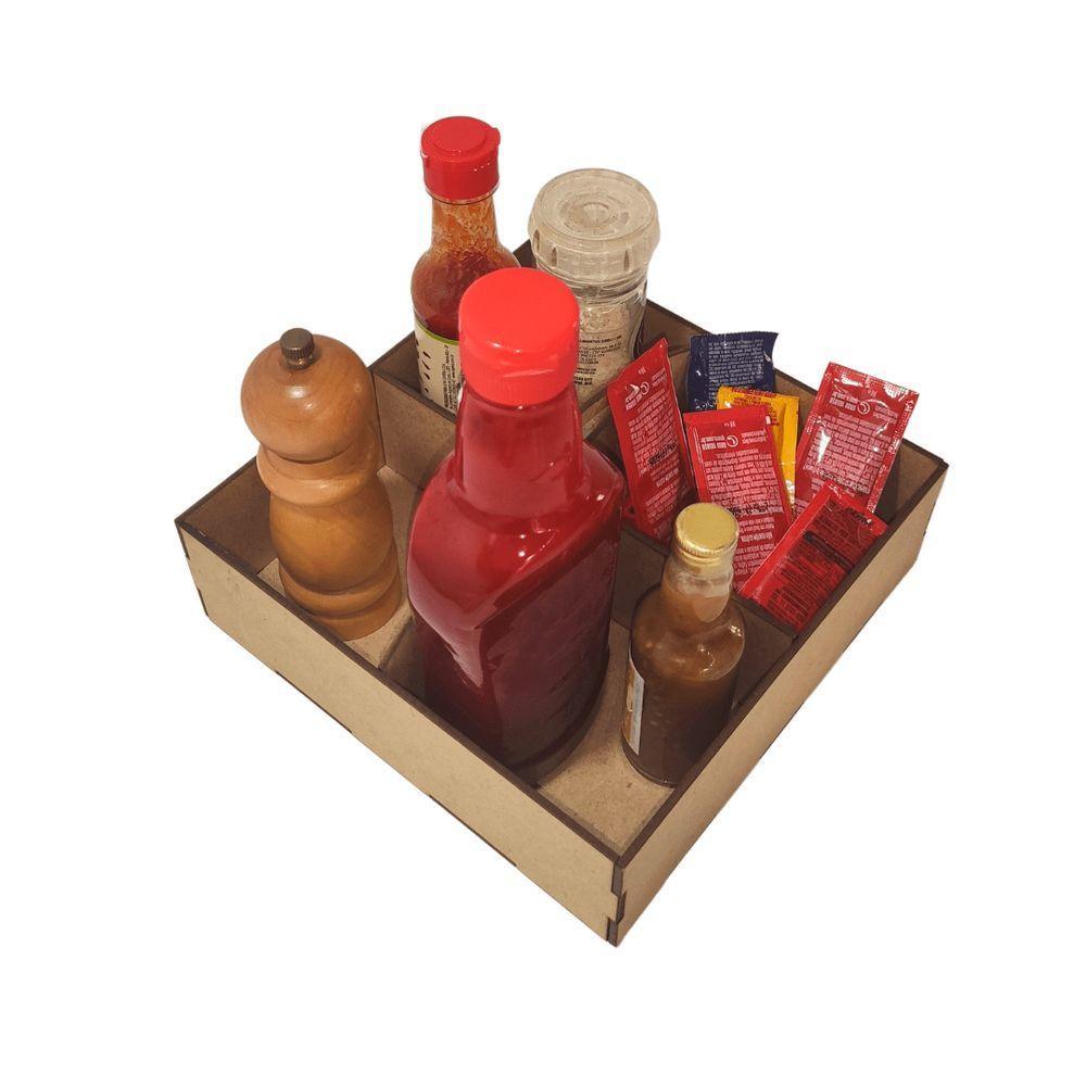 Porta Guardanapo E Sachê Em Mdf - Kit 5 Unidades - 1