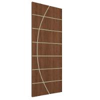 Kit 3 Portas De Madeira Frisada U.v 210cm X 90cm - R20c Imbuia - 1