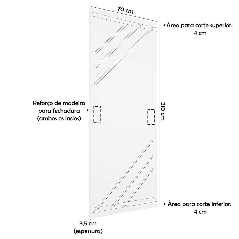 Porta De Madeira Frisada U.v 210cm X 70cm - R30k Imbuia - 2
