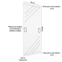 Porta De Madeira Frisada U.v 210cm X 70cm - R30k Imbuia - 2