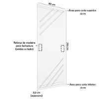 Porta De Madeira Frisada U.v 210cm X 80cm - R30k Imbuia - 2